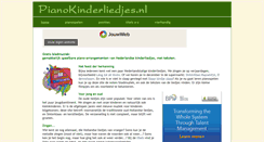 Desktop Screenshot of pianokinderliedjes.nl